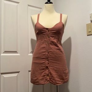Pull & Bear linen button-through dress